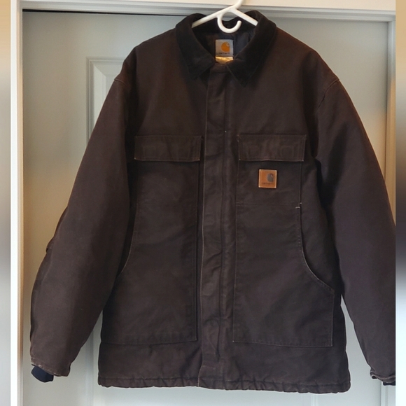 Carhartt Jacket Early 2000s Chocolate Brown XL Tall - Picture 2 of 10